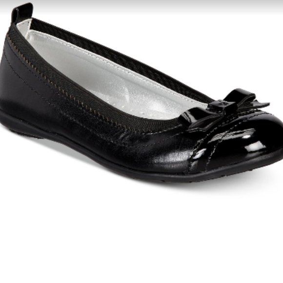 Nautica Little Girls Lunette Missy Dress Flats Size 13 Black - Picture 1 of 5